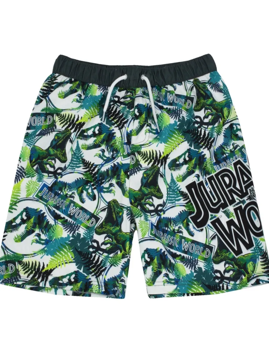 Jurassic World Kids Dinosaur Green Swim Shorts (4-12 Years)