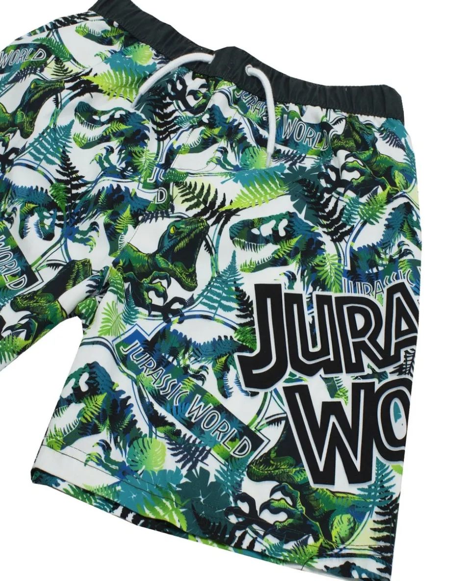 Jurassic World Kids Dinosaur Green Swim Shorts (4-12 Years)