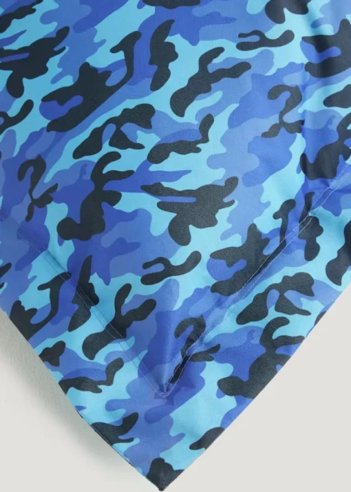 Kaikoo Blue Camo Print XL Floor Cushion (100x140cm)