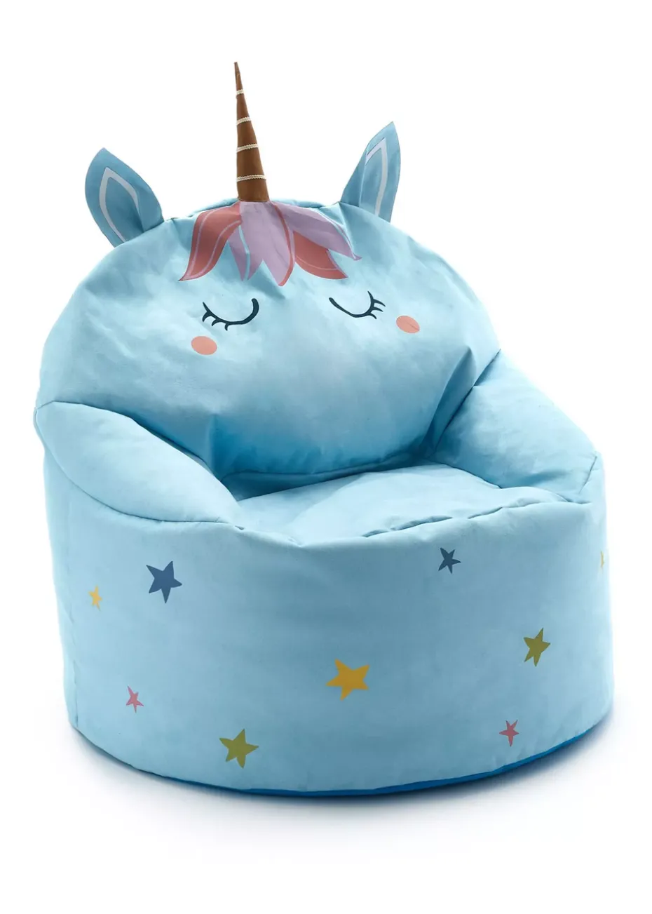 Kaikoo Blue Unicorn Beanbag