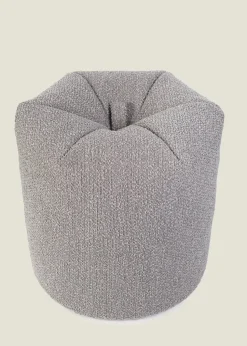Kaikoo Dove Grey Boucle Beanbag