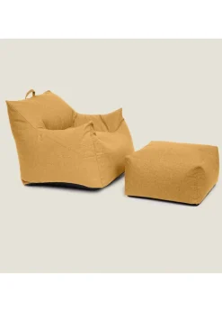 Kaikoo Ochre Large Single Chair in Luxury Brushed Polyester