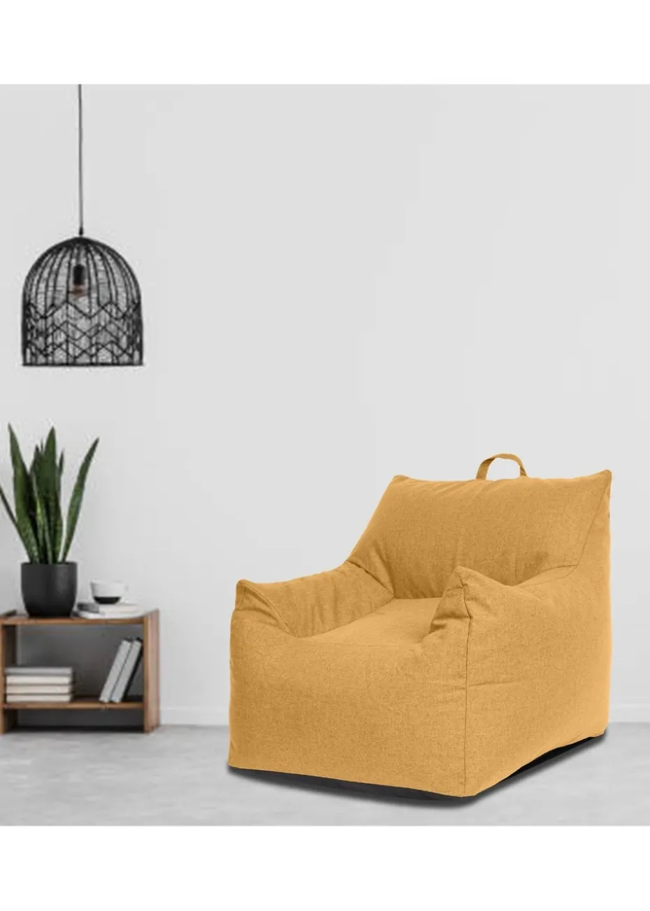 Kaikoo Ochre Large Single Chair in Luxury Brushed Polyester