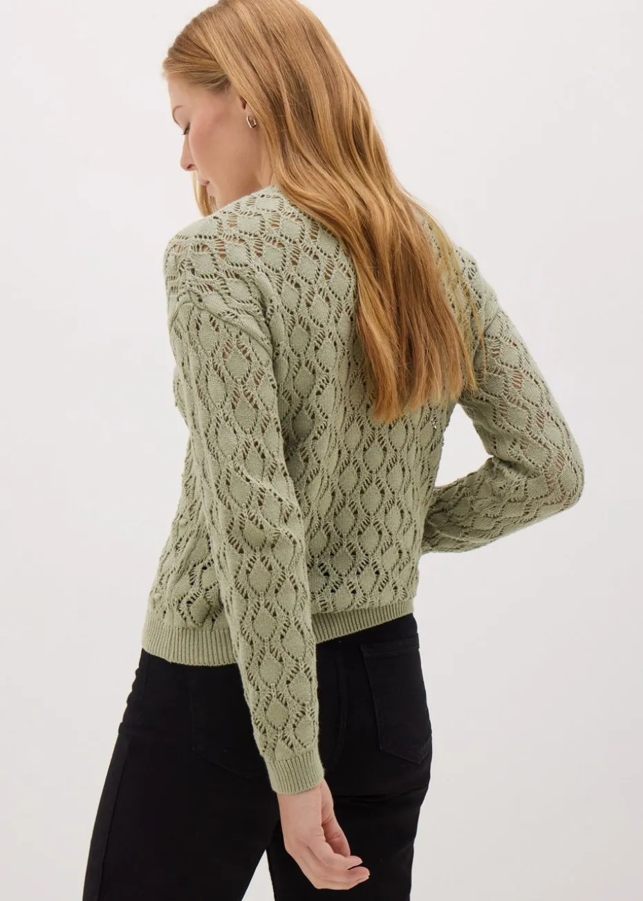 Khaki Bobble Stitch Jumper