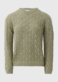 Khaki Bobble Stitch Jumper