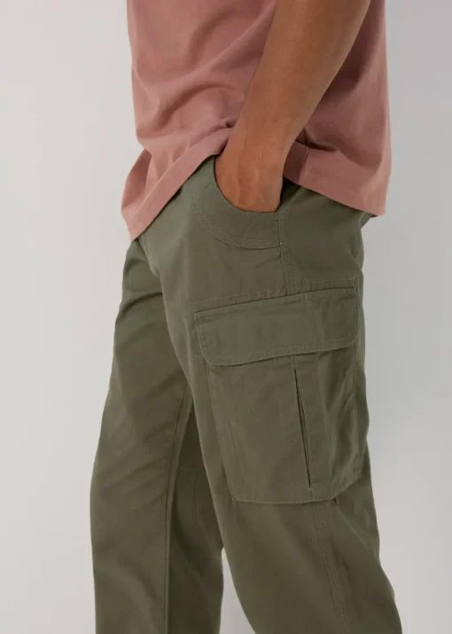 Khaki Cargo Trousers