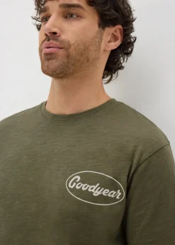 Khaki Slub Goodyear T-Shirt