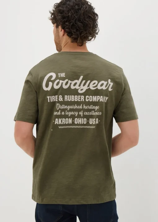 Khaki Slub Goodyear T-Shirt