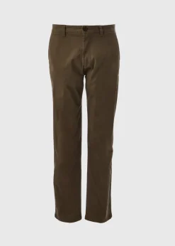 Khaki Straight Fit Chinos