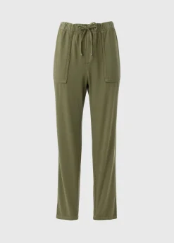 Khaki Utility Tapered Trousers