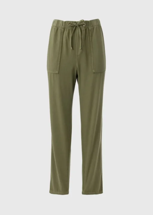 Khaki Utility Tapered Trousers