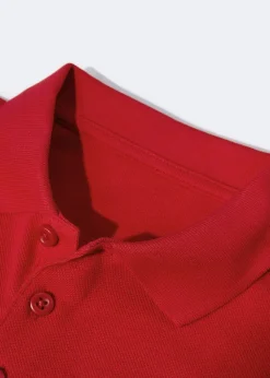 Kids 5 Pack Red School Polo Shirts (3-13yrs)