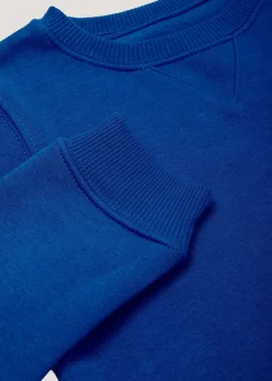Kids 2 Pack Royal Blue Crew Neck Sweatshirt (3-13yrs)