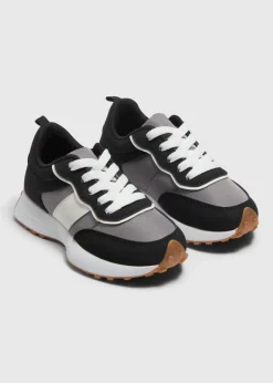 Kids Black Jogger Trainers (Younger 12-Older 6)