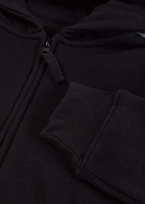 Kids Black Zip Up School Hoodie (3-13yrs)