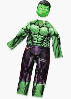 Kids Marvel Hulk Fancy Dress Costume (3-9yrs)