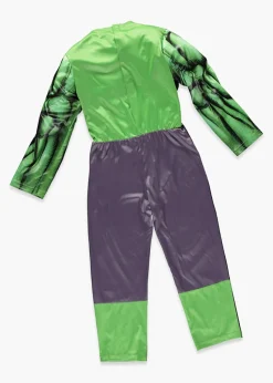 Kids Marvel Hulk Fancy Dress Costume (3-9yrs)
