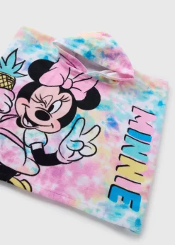 Kids Multicolour Minnie Mouse Poncho (One Size)
