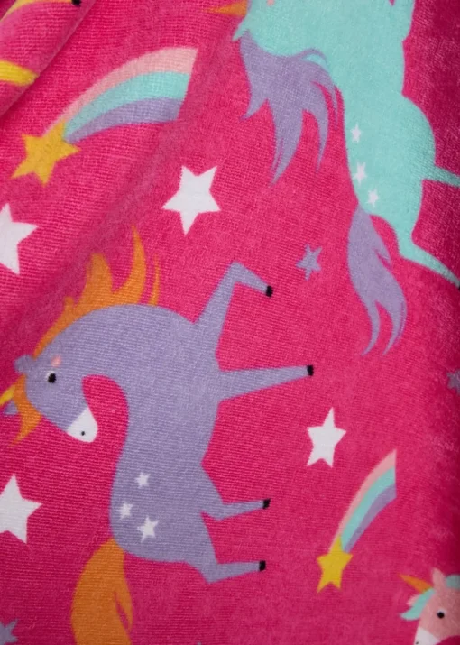 Kids Pink Rainbow Beach Towel