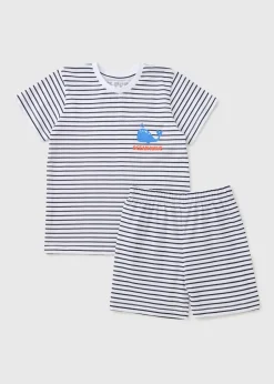 Kids Stripe Whale Pyjama Set (1-7yrs)