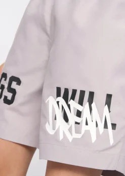 Kings Will Dream Ash Grey Tagged Swim Shorts (7-14 yrs)