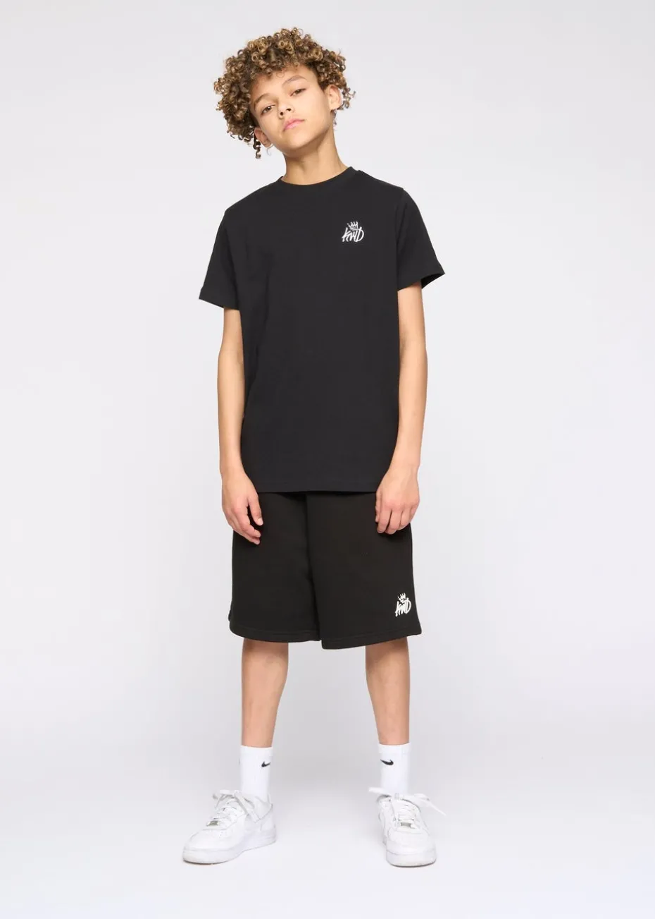 Kings Will Dream Black Crosby Jog Shorts (7-14 yrs)