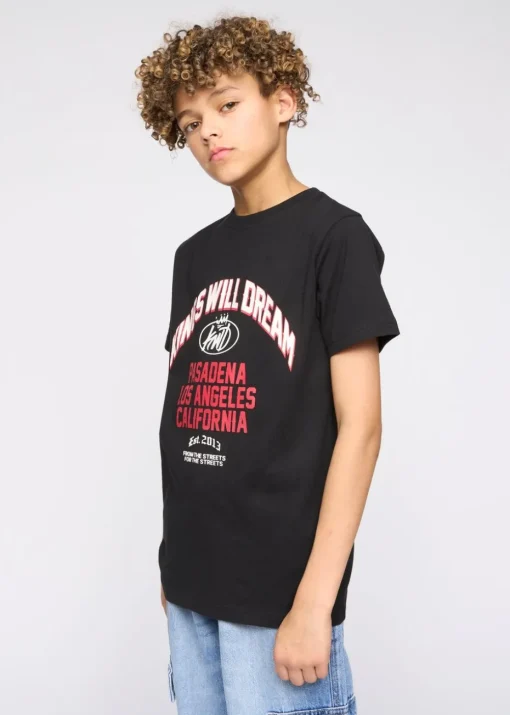 Kings Will Dream Black Pasadena T Shirt (7-14 yrs)
