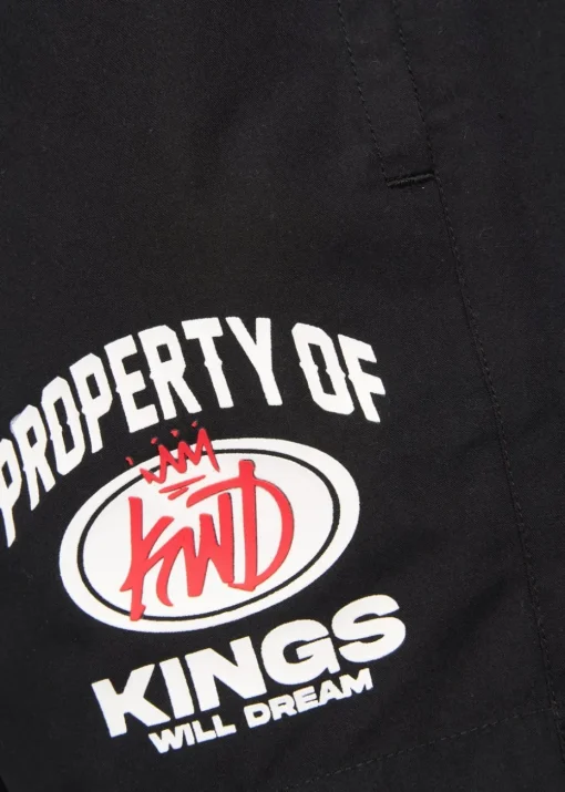 Kings Will Dream Black Prop Swim Shorts (7-14 yrs)