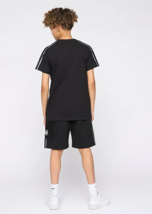 Kings Will Dream Black Techy Taped Cargo T-Shirt (7-14 yrs)