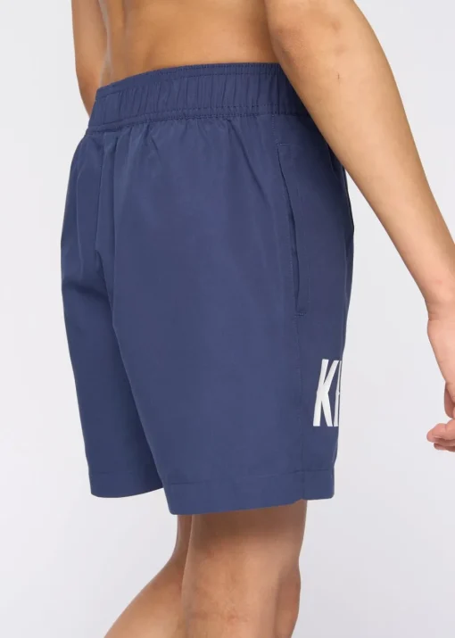 Kings Will Dream Navy Tagged Swim Shorts (7-14 yrs)