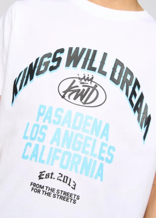 Kings Will Dream White Pasadena T-Shirt (7-14 yrs)