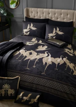 Laurence Llewelyn-Bowen Kireina Black Duvet Cover Set