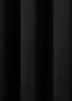 Laurence Llewelyn-Bowen Montrose Velvet Blackout Black Eyelet Curtains
