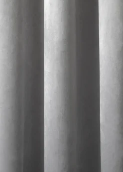 Laurence Llewelyn-Bowen Montrose Velvet Blackout Silver Eyelet Curtains
