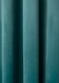 Laurence Llewelyn-Bowen Montrose Velvet Blackout Blue Eyelet Curtains