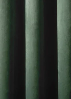 Laurence Llewelyn-Bowen Montrose Velvet Blackout Green Eyelet Curtains