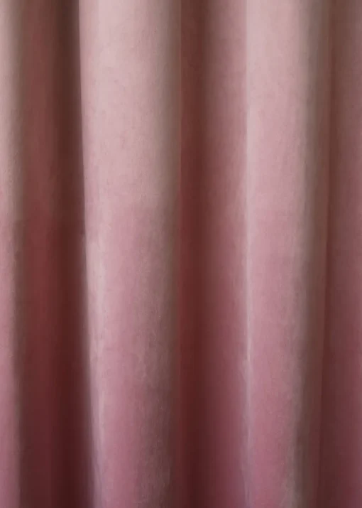 Laurence Llewelyn-Bowen Montrose Velvet Blackout Pink Eyelet Curtains