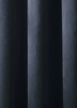 Laurence Llewelyn-Bowen Montrose Velvet Blackout Navy Eyelet Curtains