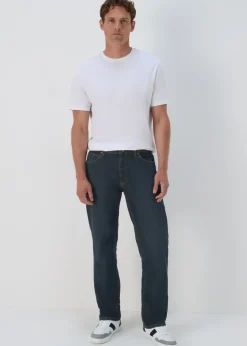 Lee Dark Wash Straight Fit Jeans