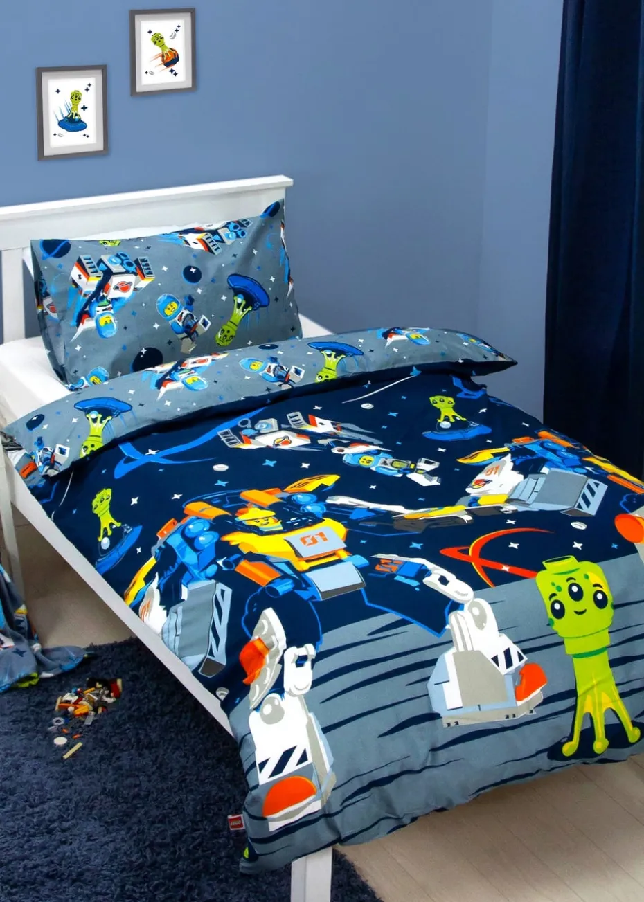 Lego Reversible 2 Piece Brushed Microfiber Duvet Set