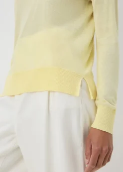 Lemon Fine Gauge Long Sleeve Jumper