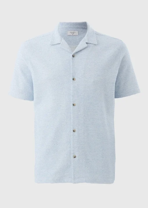 Light Blue Co Ord Jersey Shirt