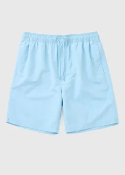 Light Blue Long Swim Shorts
