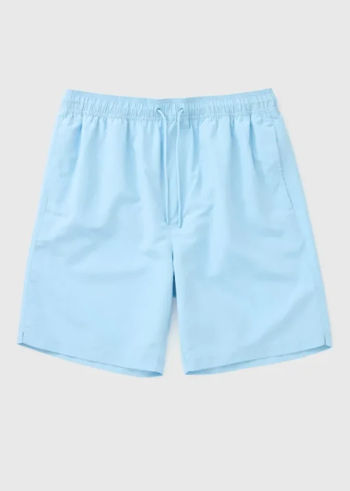 Light Blue Long Swim Shorts