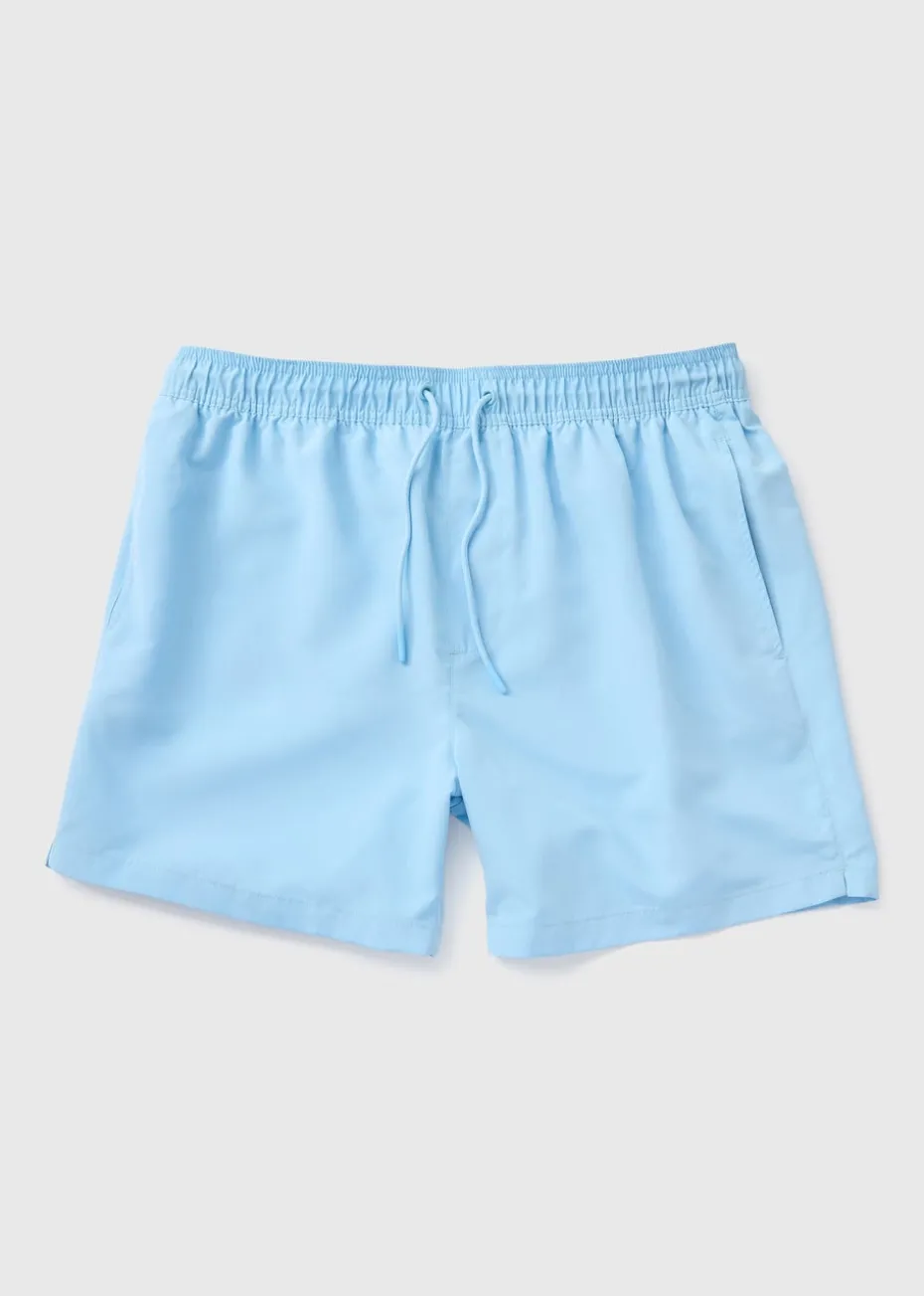 Light Blue Regular Swim Shorts