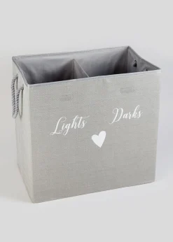 Lights & Darks Section Laundry Basket
