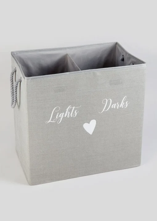 Lights & Darks Section Laundry Basket