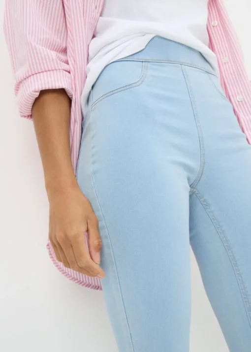Lightwash Cropped Jeggings