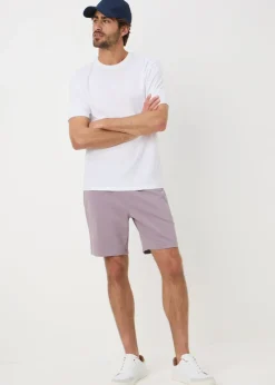 Lilac Basic Jogger Shorts