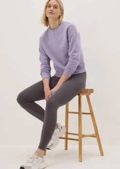 Lilac Cropped Sweatshirt